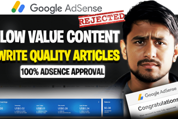 AdSense Low Value Content Problem Fix kaise kare