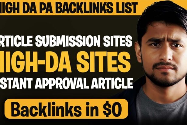 dofollow backlinks instant approval